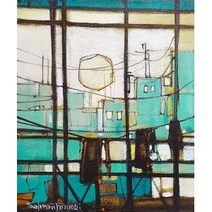 Salman Farooqi, 10 x 12 Inch, Acrylic on Canvas, Cityscape Painting, AC-SF-409